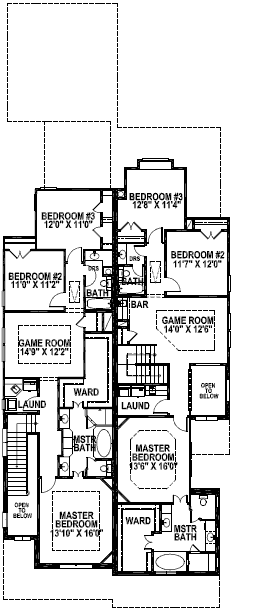 upper floor house blueprint