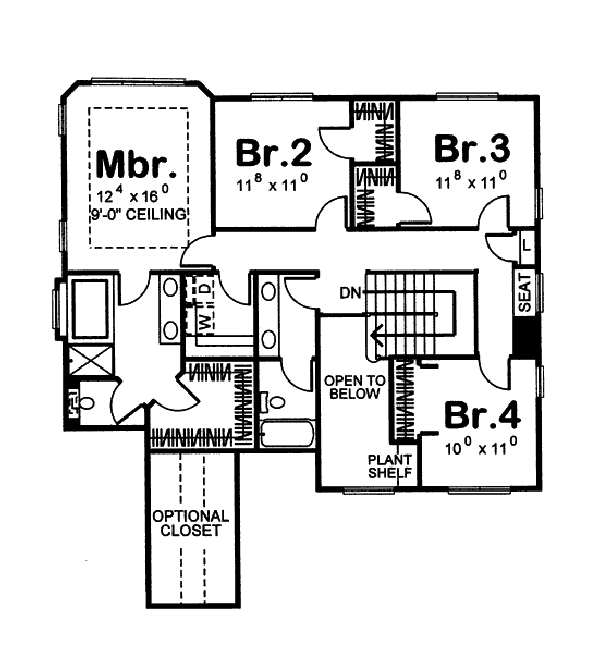 upper floor house blueprint