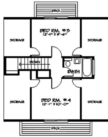upper floor house blueprint