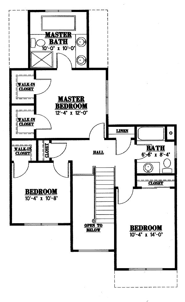 upper floor house blueprint