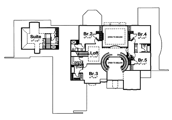 upper floor house blueprint