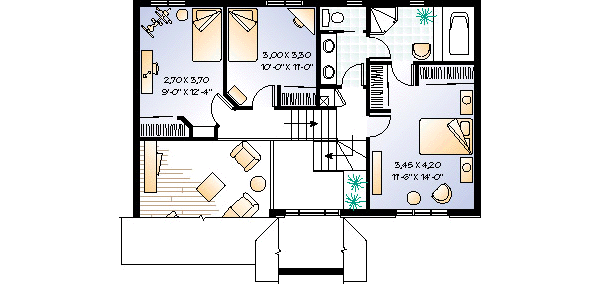  House  3050  Blueprint details floor  plans 
