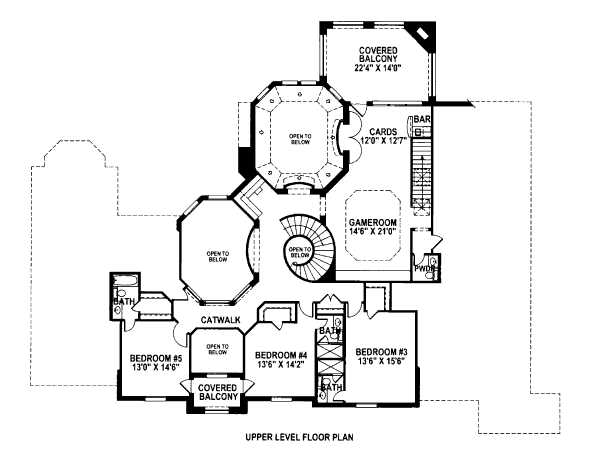 upper floor house blueprint