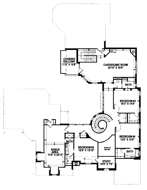 upper floor house blueprint