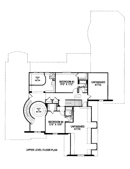 upper floor house blueprint