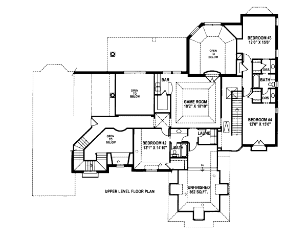 upper floor house blueprint
