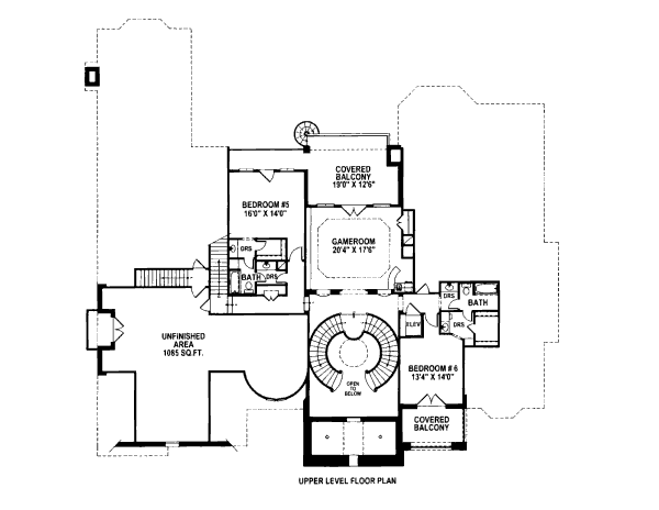 upper floor house blueprint