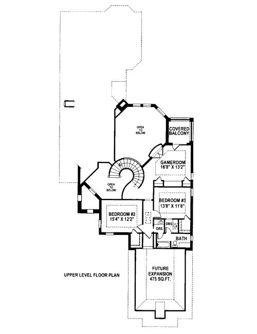 upper floor house blueprint