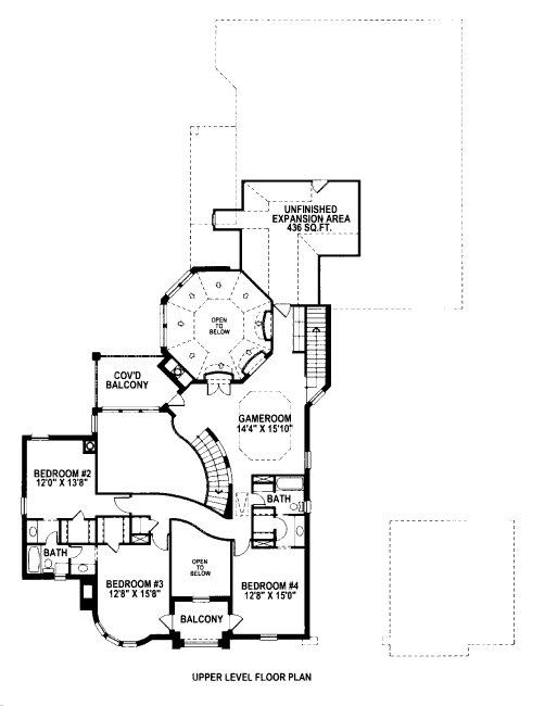upper floor house blueprint