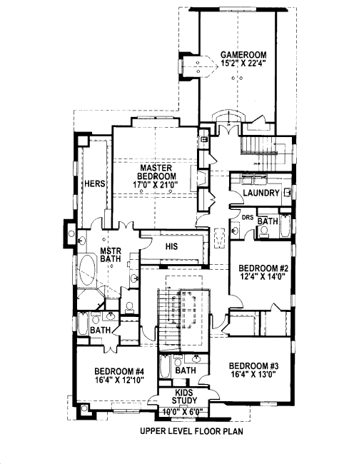 upper floor house blueprint