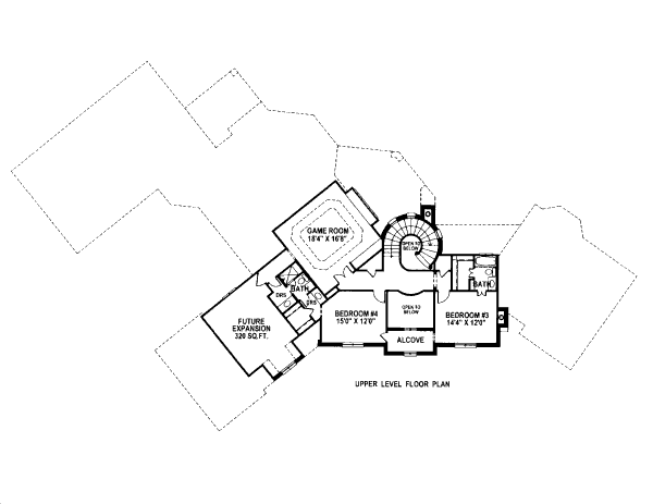 upper floor house blueprint