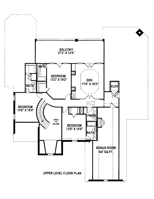 upper floor house blueprint