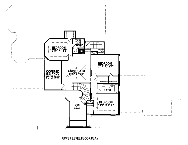 upper floor house blueprint