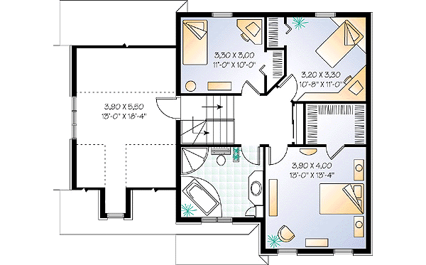upper floor house blueprint