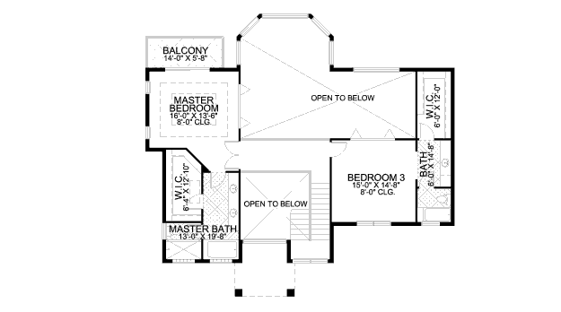 upper floor house blueprint