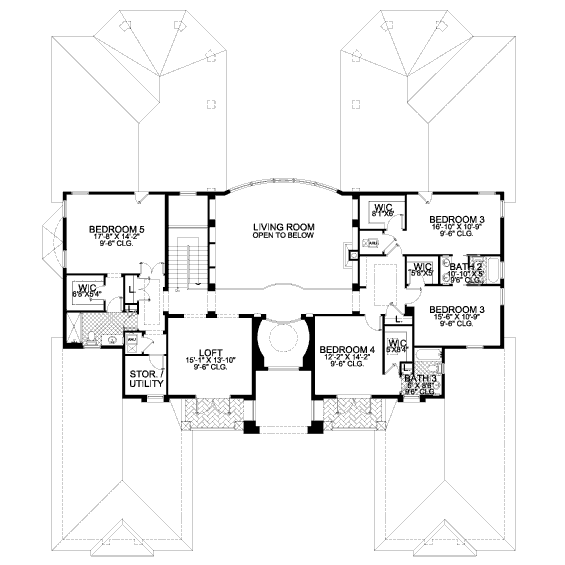 upper floor house blueprint