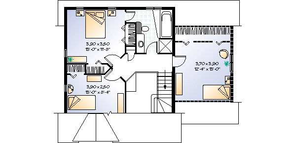upper floor house blueprint