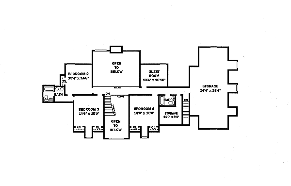 upper floor house blueprint