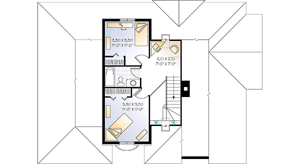 upper floor house blueprint