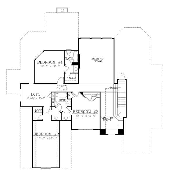 upper floor house blueprint