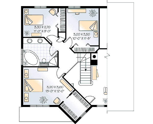 upper floor house blueprint