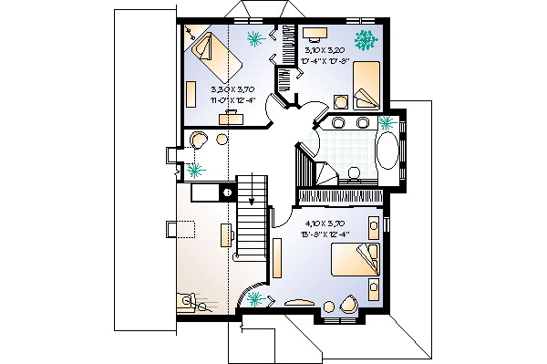upper floor house blueprint