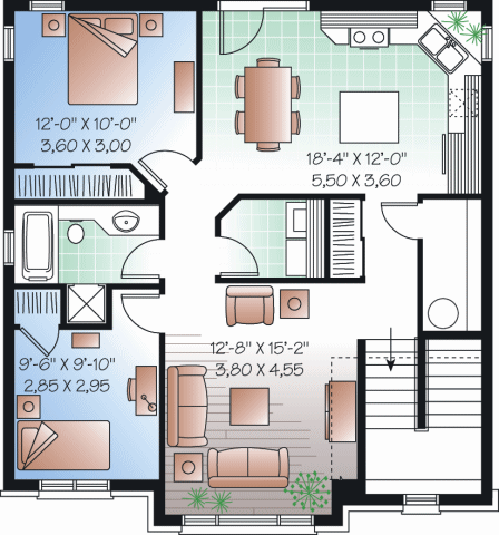 upper floor house blueprint