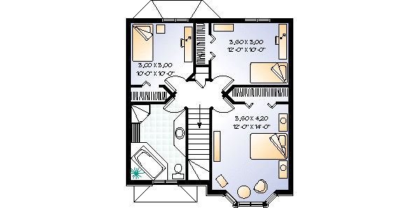 upper floor house blueprint