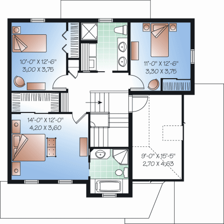 upper floor house blueprint