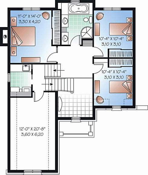 upper floor house blueprint