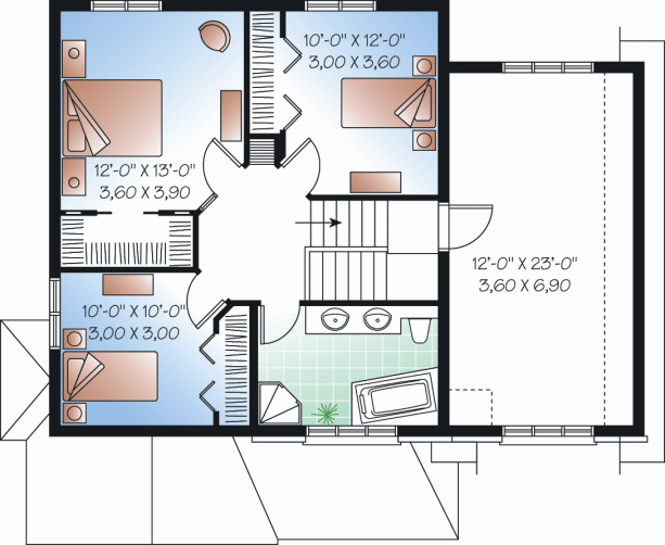 upper floor house blueprint