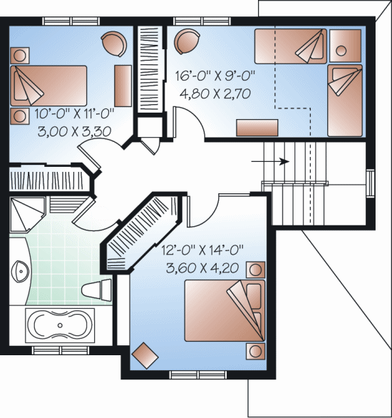 upper floor house blueprint