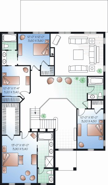 upper floor house blueprint