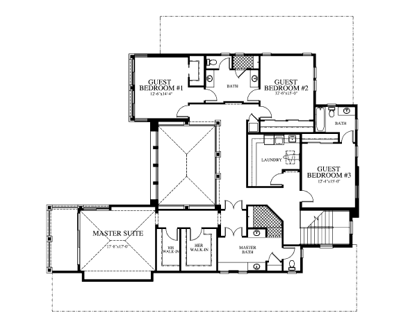 upper floor house blueprint