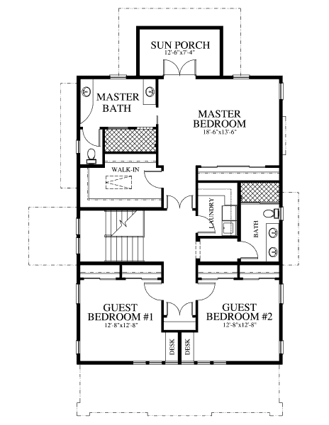 upper floor house blueprint