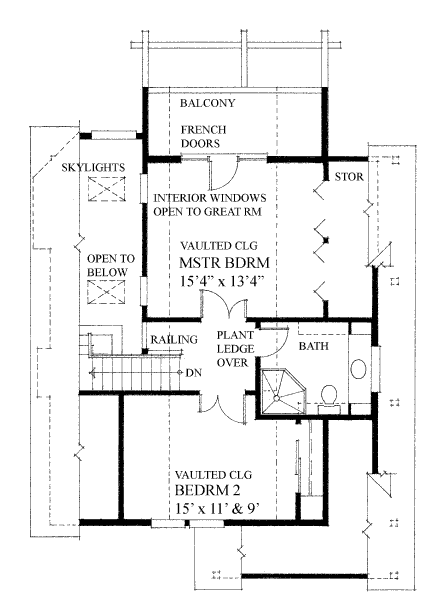 upper floor house blueprint