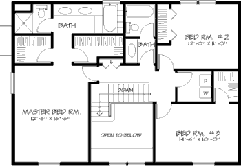 upper floor house blueprint