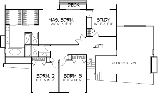 upper floor house blueprint