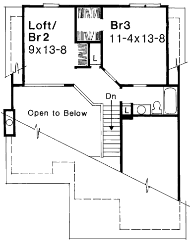 upper floor house blueprint