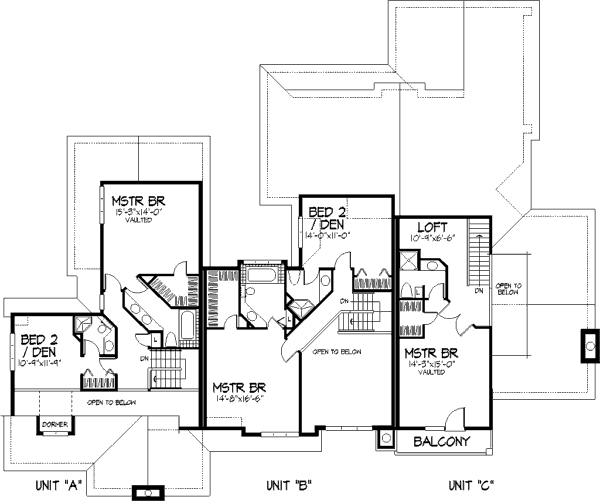 upper floor house blueprint