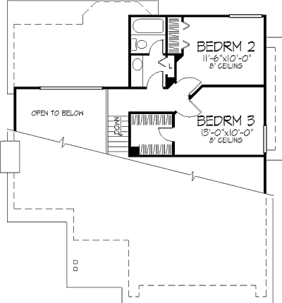 upper floor house blueprint