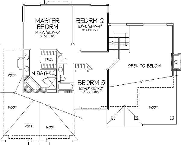 upper floor house blueprint
