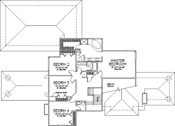upper floor house blueprint