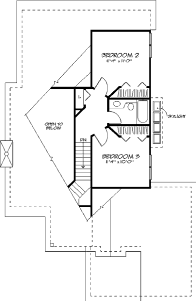 upper floor house blueprint