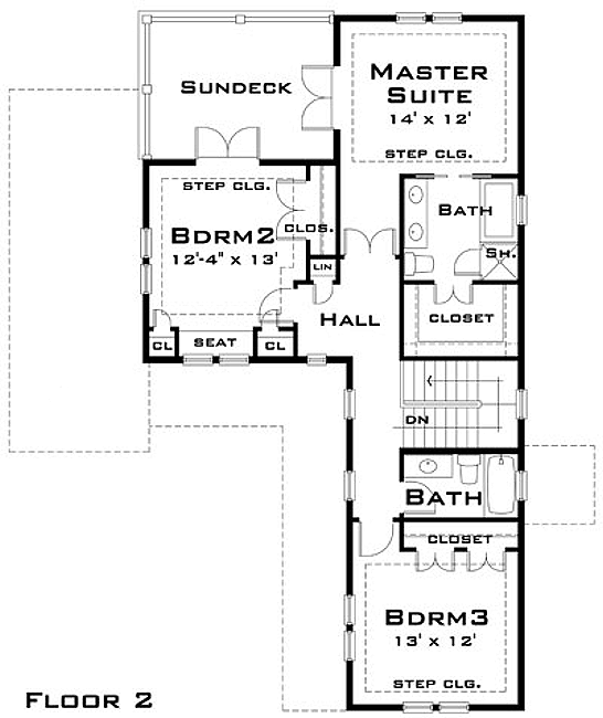 upper floor house blueprint