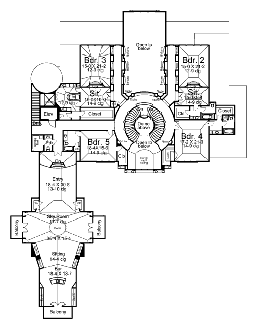 upper floor house blueprint