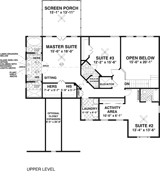 upper floor house blueprint