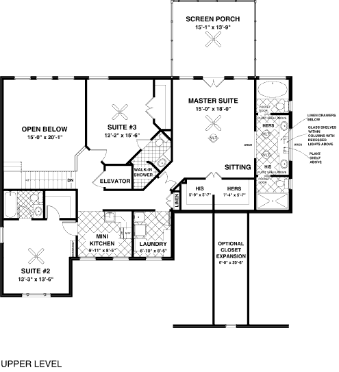 upper floor house blueprint