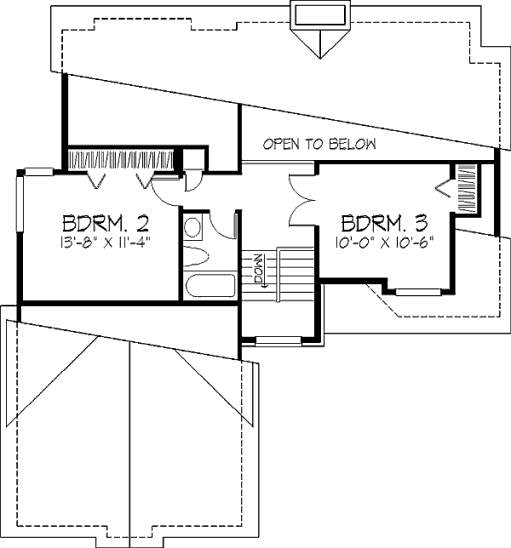 upper floor house blueprint