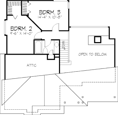 upper floor house blueprint
